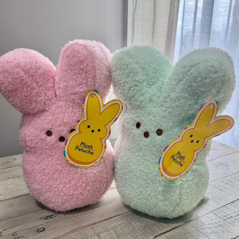 NWT - LIMITED EDITION PEEPS Pastel Pink & Green Plush Set - love WICKED vibes 💗💚